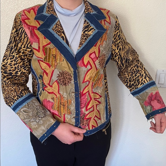 Draper’s & Damon’s Multi-Print Unique Jacket 🐆 🌸 - Picture 14 of 15